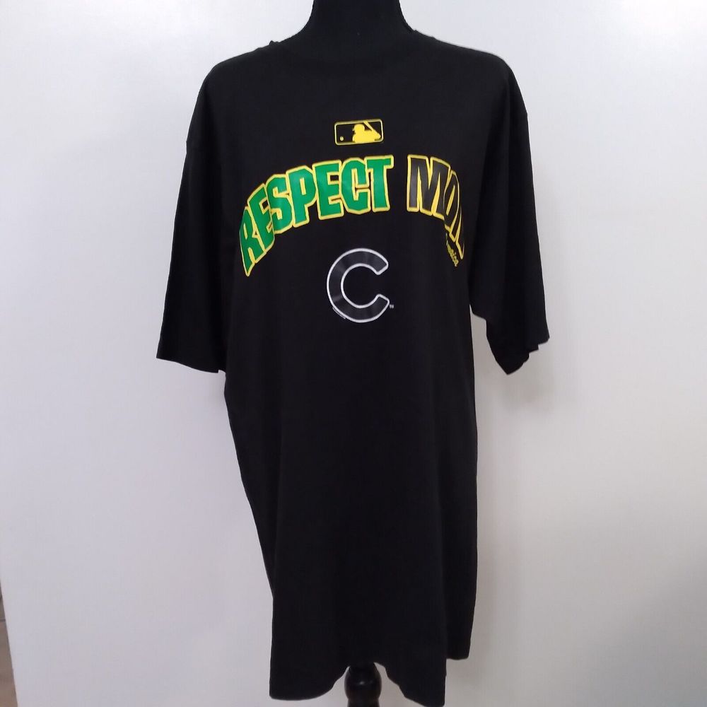 Chicago MLB 2XL Shirt T-Shirt Respect Mon Jamaica Baseball Sports NWOT